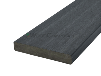 Plank • Fiberdeck® • massief co-extrusie • composiet • graphite • egaal • 300×13,8×2,3 cm