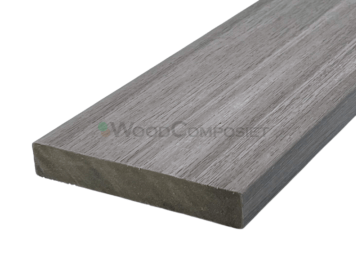 Plank • Fiberdeck® • massief co-extrusie • composiet • lunar grey • egaal • 300×13,8×2,3 cm