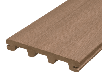 Vlonderplank • Terafest® • massief composiet • teak • Rustic Step • 400x16x2,3 cm