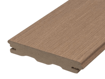 Vlonderplank • Terafest® • massief composiet • teak • Rustic Top • 400x14x2,2 cm • verdekte naad